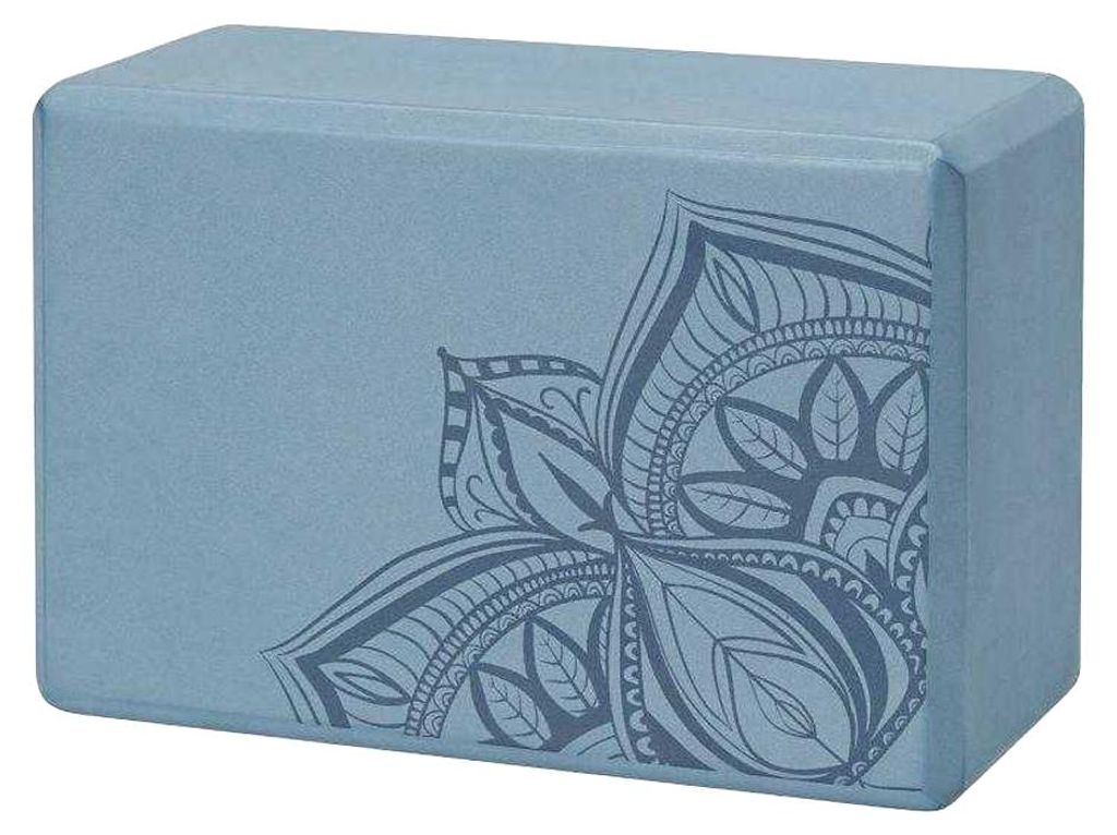 Gaiam - Yoga-Block, Schaumstoff, Logo PP7921 (Einheitsgröße) (Blau)