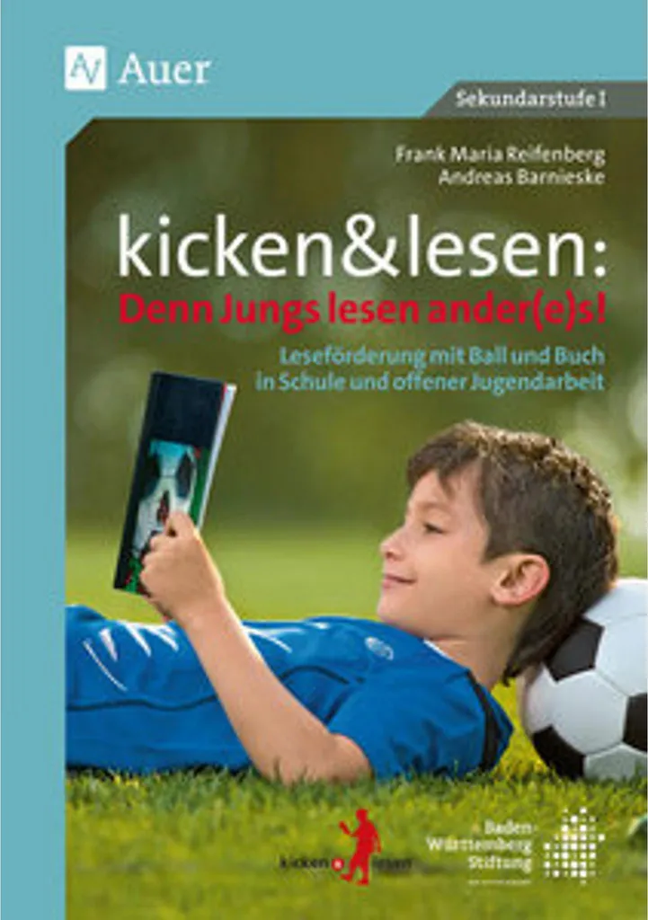 Livre pédagogique Kicken & Lesen pour encourager la lecture masculine