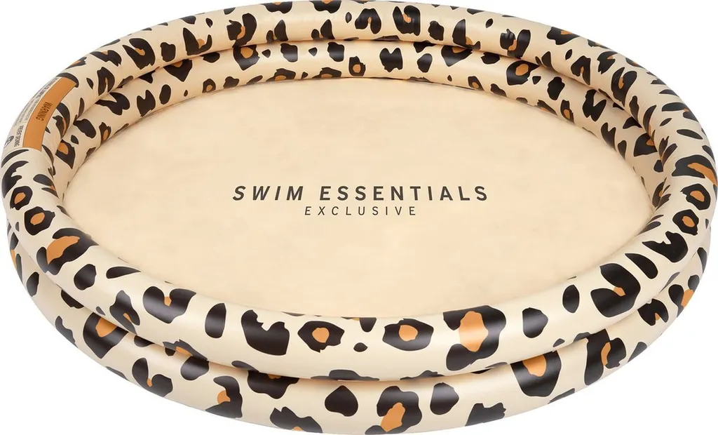 Piscine Bébé 100 cm Léopard Beige - Rafraîchissement Été Petit Bassin