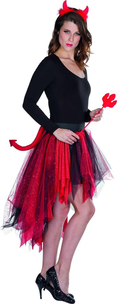 Tüllrock Teufel - für Halloween Kostüm Damen Produktbild 