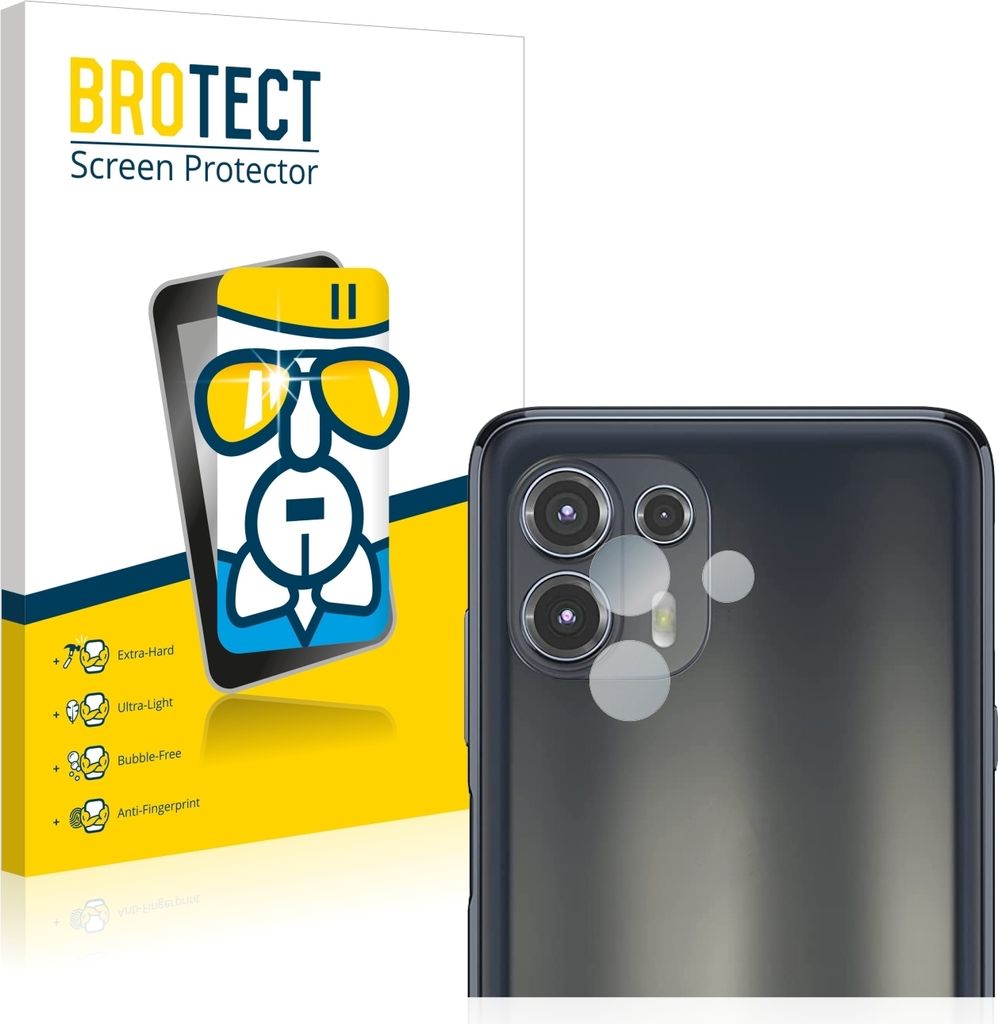 BROTECT Schutzglas für Motorola Edge 20 Lite (NUR Kameraschutz) Schutzfolie Panzer Folie Glas Display Schutz klar