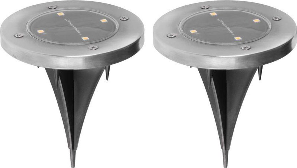 Lampe Strend Pro Gruid, 115x140 mm, Solar, 4x LED, AA, Pack. 2 Stk.