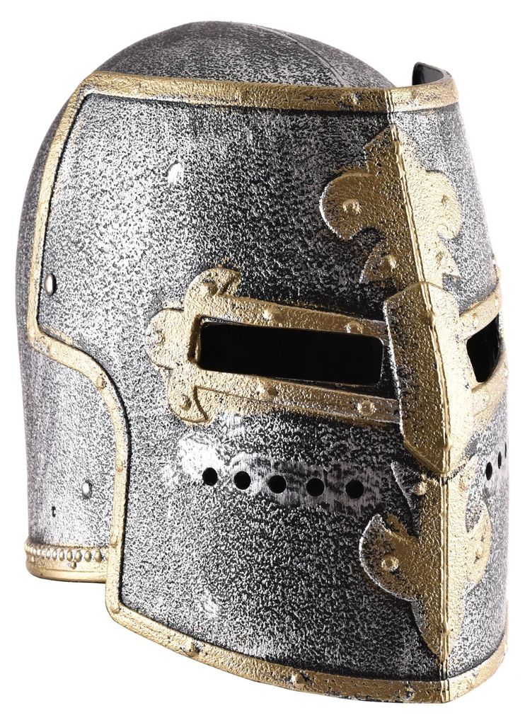 Kinder Ritter-Topfhelm mit Klappvisier aus Kunststoff Produktbild 