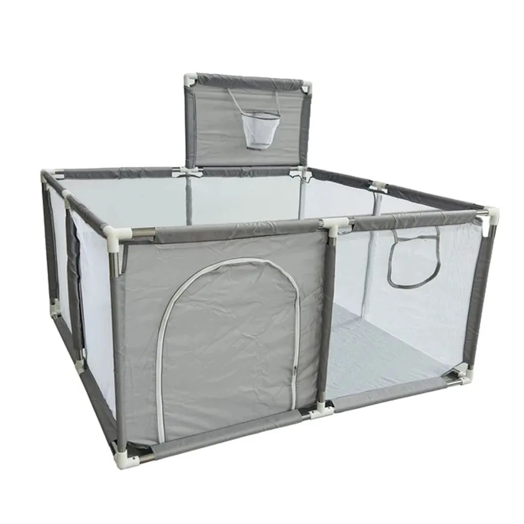 Box per Bambini in Grigio Chiaro: Recinto Sicurezza Interno ed Esterno