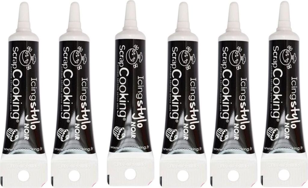 6 czarnych pałeczek do lukru Zdjęcie produktu 