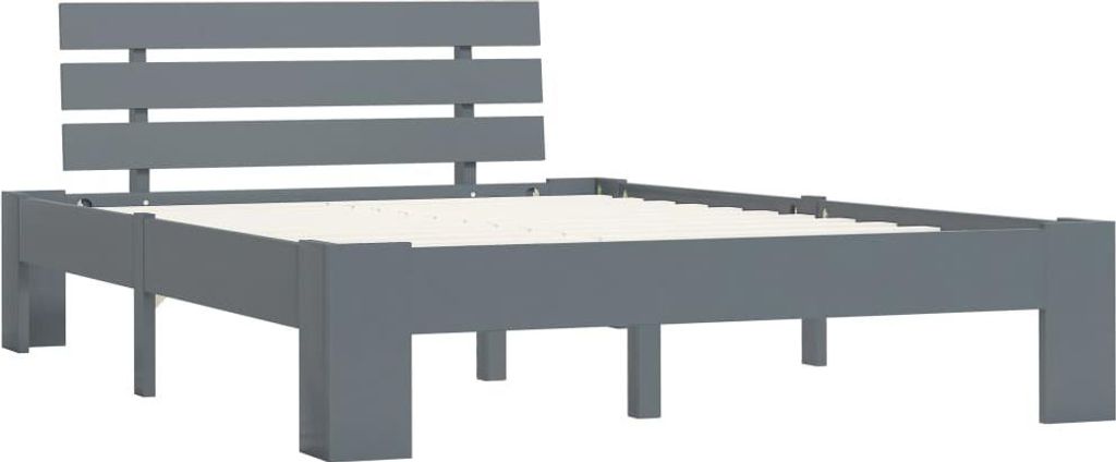 vidaXL Postel z masivu šedá borovice 120x200 cm Obrázek produktu 