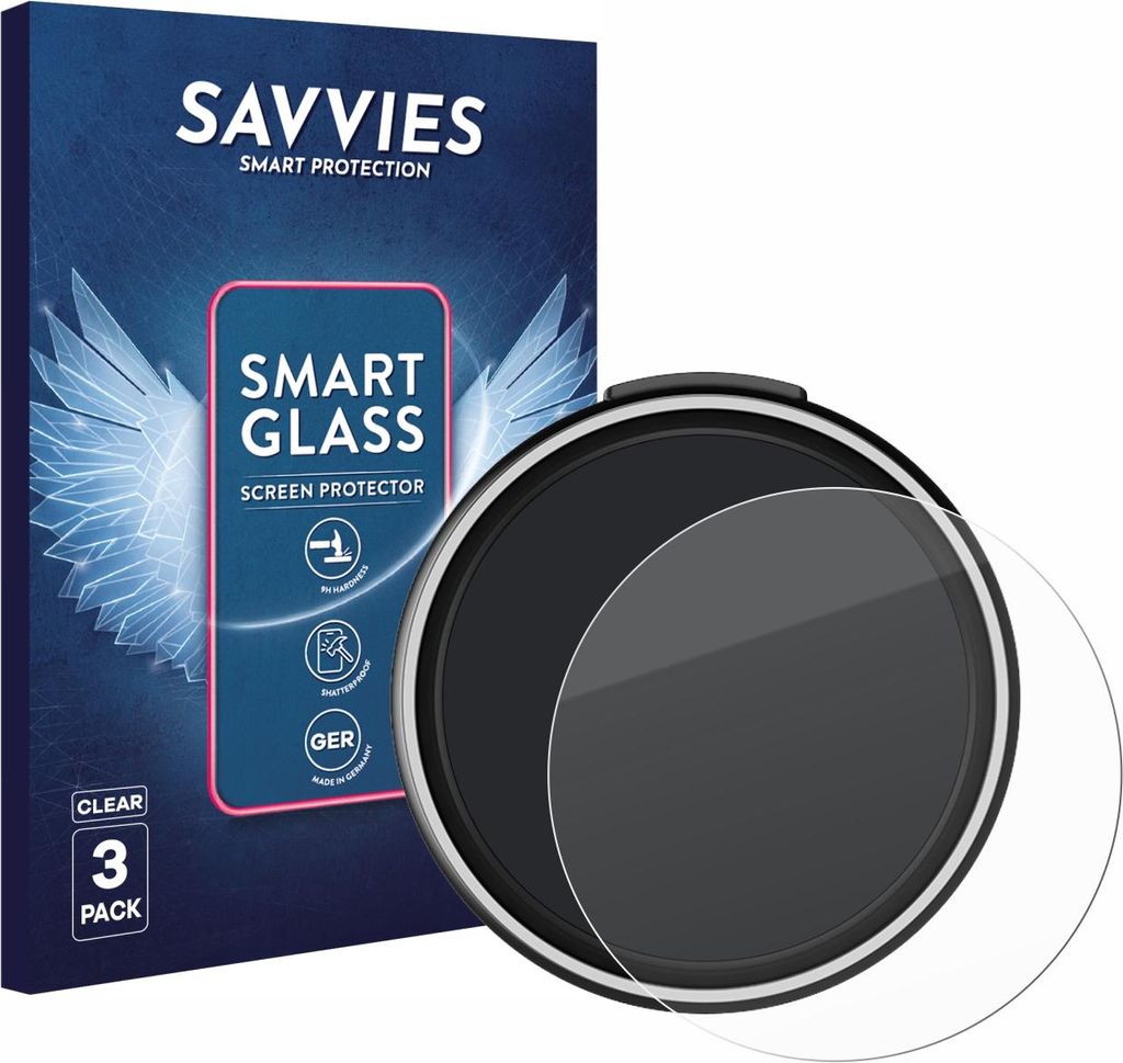 3x Savvies Schutzglas Folie für OOONO CO-Driver NO2 Plus 9H Panzer Schutzfolie Glas Displayschutz klar transparent