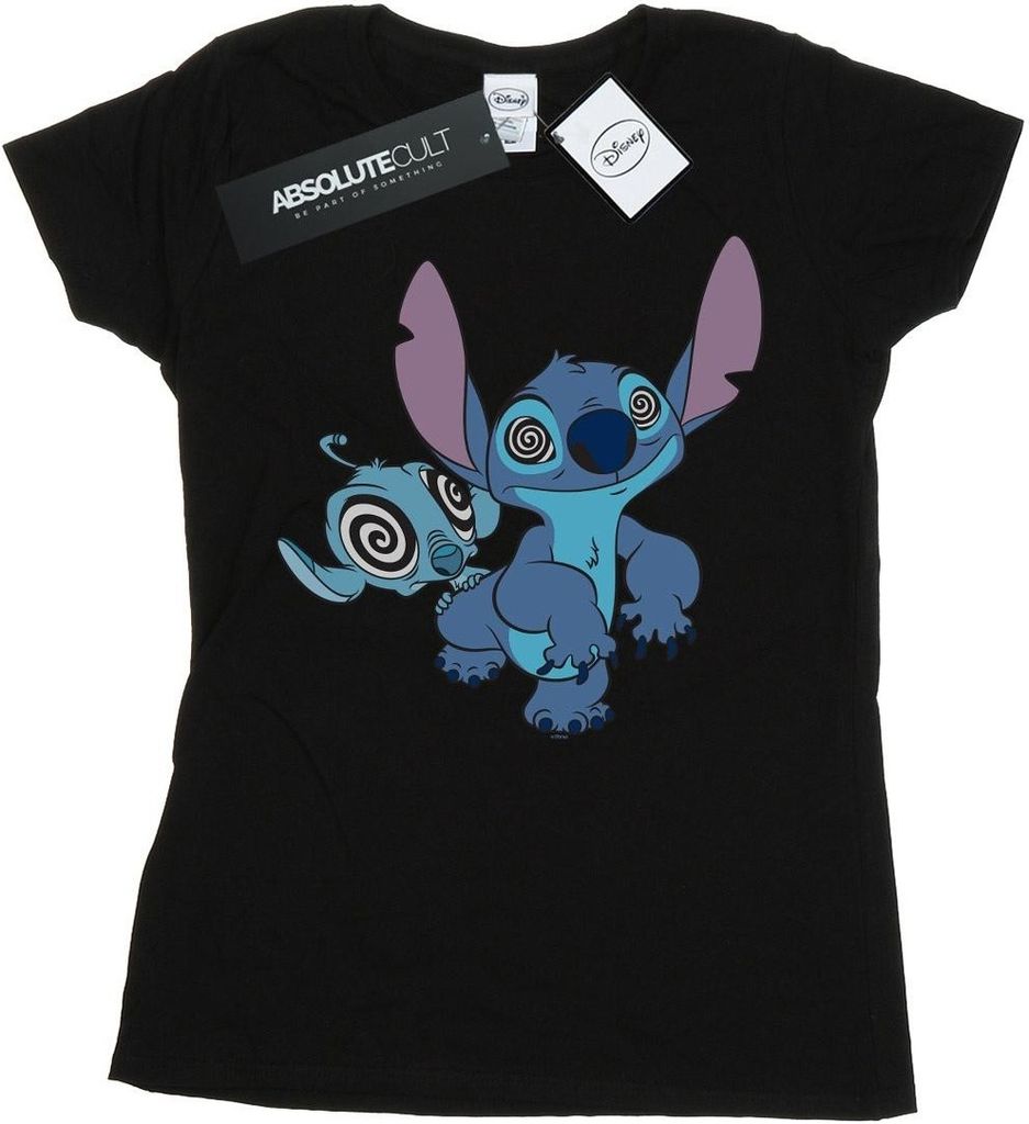 Disney - "Hypnotized" T-Shirt für Damen BI15540 (M) (Schwarz)