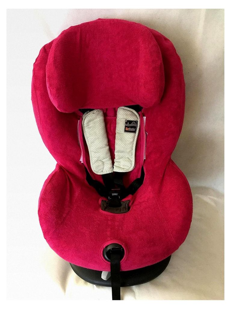 Sommerbezug Schonbezug Frottee für HTS Besafe iZi Comfort X3 Combi X4 Kid X2 Plus 100% Baumwolle pink