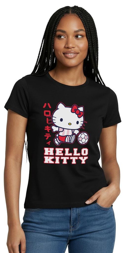 Spreadshirt Hello Kitty Spielt Fussball Sport Frauen Produktbild 