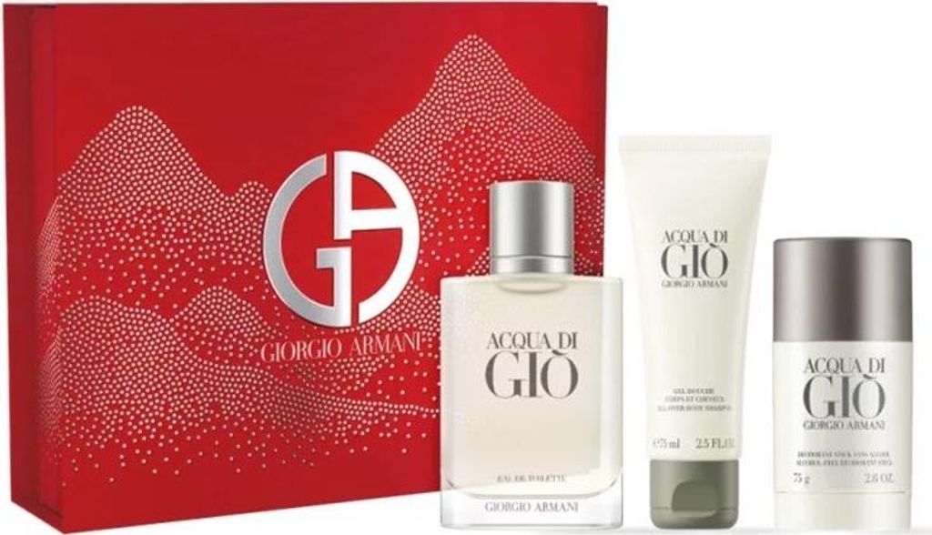 Giorgio Armani Acqua di Giò Pour Homme EDT plnitelný 100 ml + DST 75 g + SG 75 ml M