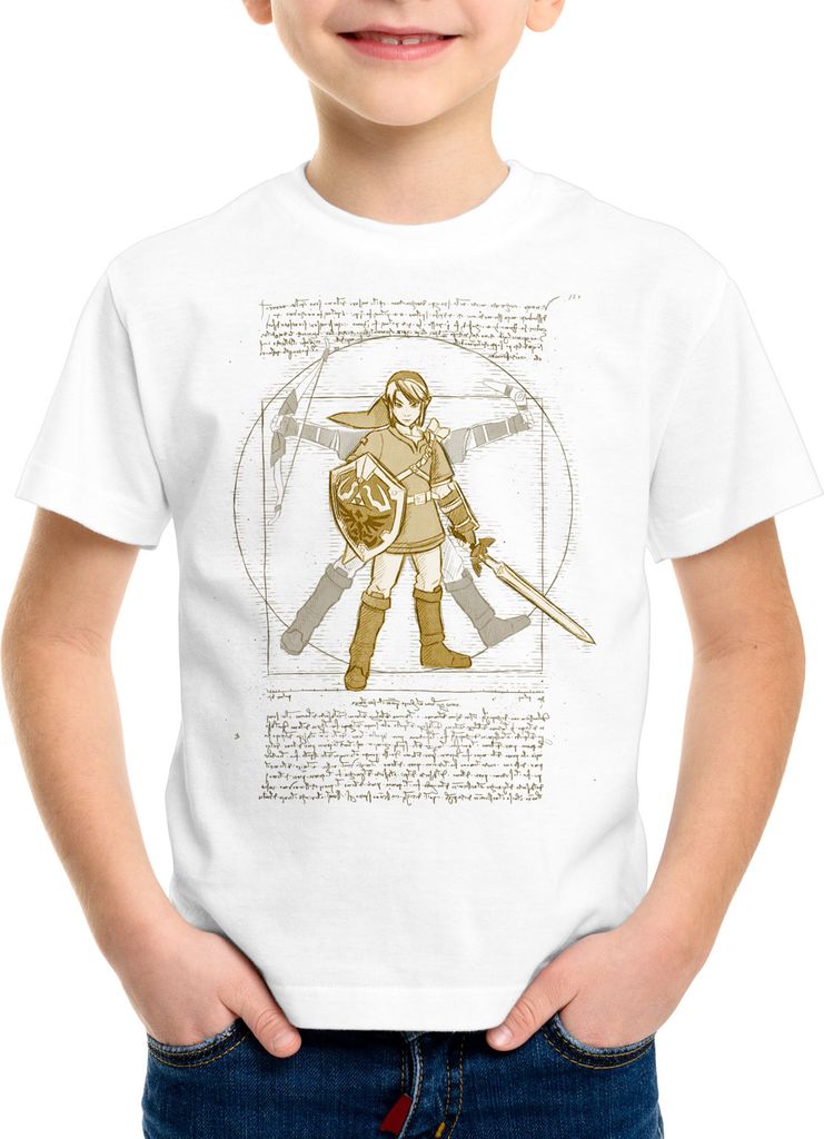 style3 Vitruvianischer Link Kinder T-Shirt snes legend