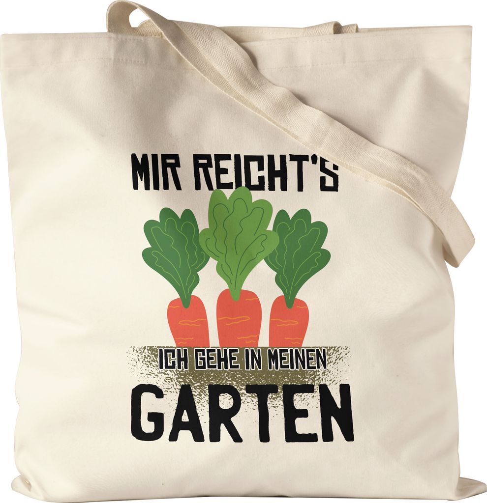 Mir Reicht's Ich Geh In Garten Jutebeutel Stoffbeutel Canvas Hobby-Gärtner Pflanzen Garten Blumen Geschenkidee Pflanzen-Fans