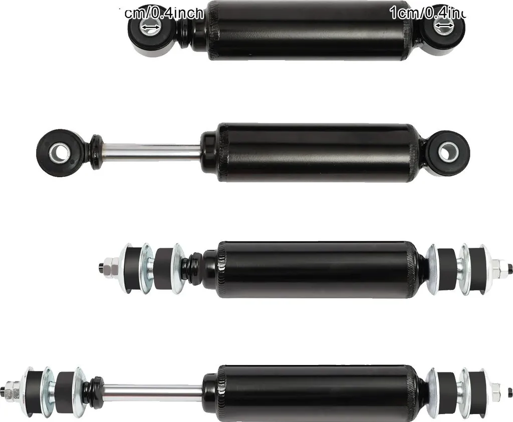Amortisseur hydraulique noir robuste compatible essieux avant et arrière 12mm