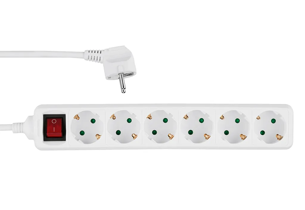 Multipresa REV per Casa: 6 Prese Sicure 3500W per Elettrodomestici