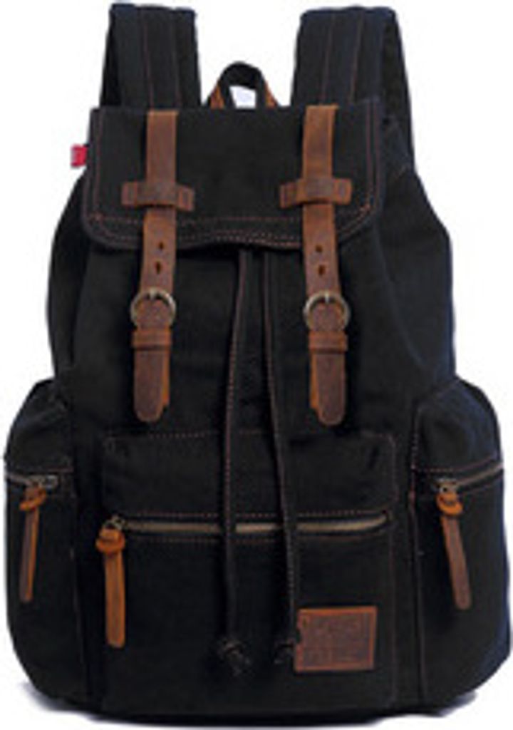 ANTCOOL Retro-Stil Herren- und Damen-Rucksack aus Segeltuch mit großem Fassungsvermögen, Laptop-Rucksack, Schüler, Schultasche