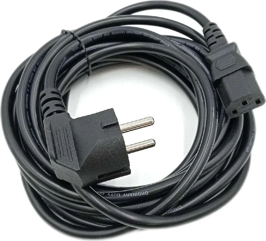 Câble d'alimentation de 4,6m noir durable AmazonBasics pour PC et TV