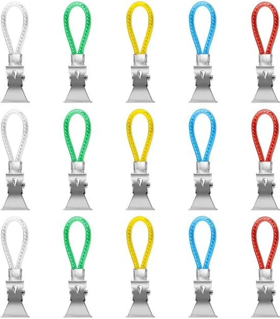 Accroche-serviettes sans coutures en métal robuste lot de 15 unités
