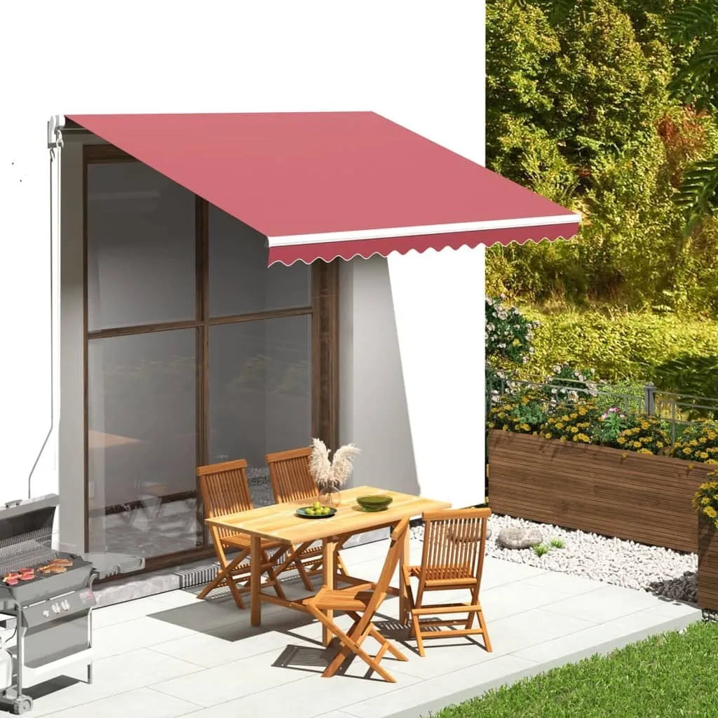 Telo Parasole Rosso Bordeaux 3,5m x 2,5m - Eleganza The Living Store