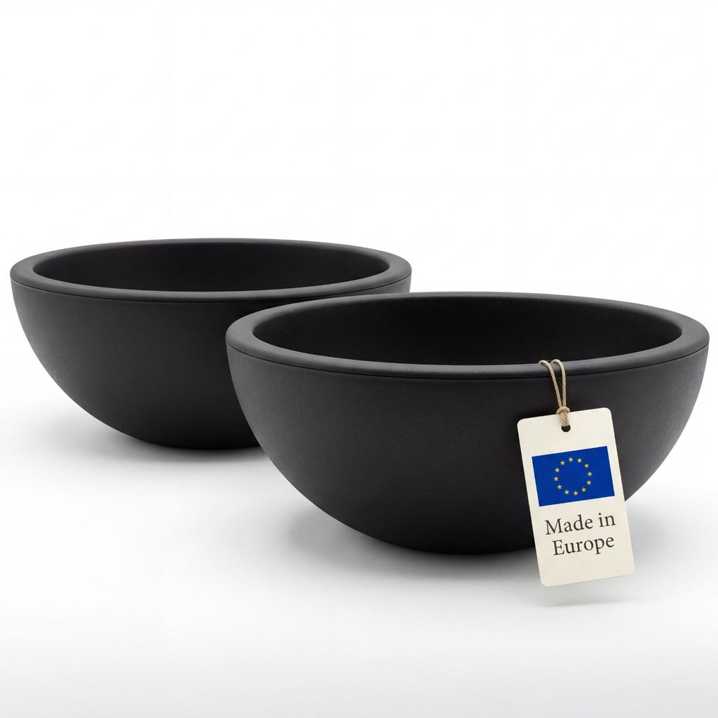 Lot de 2 jardinières rondes BigDean 39 cm, couleur Image du produit 