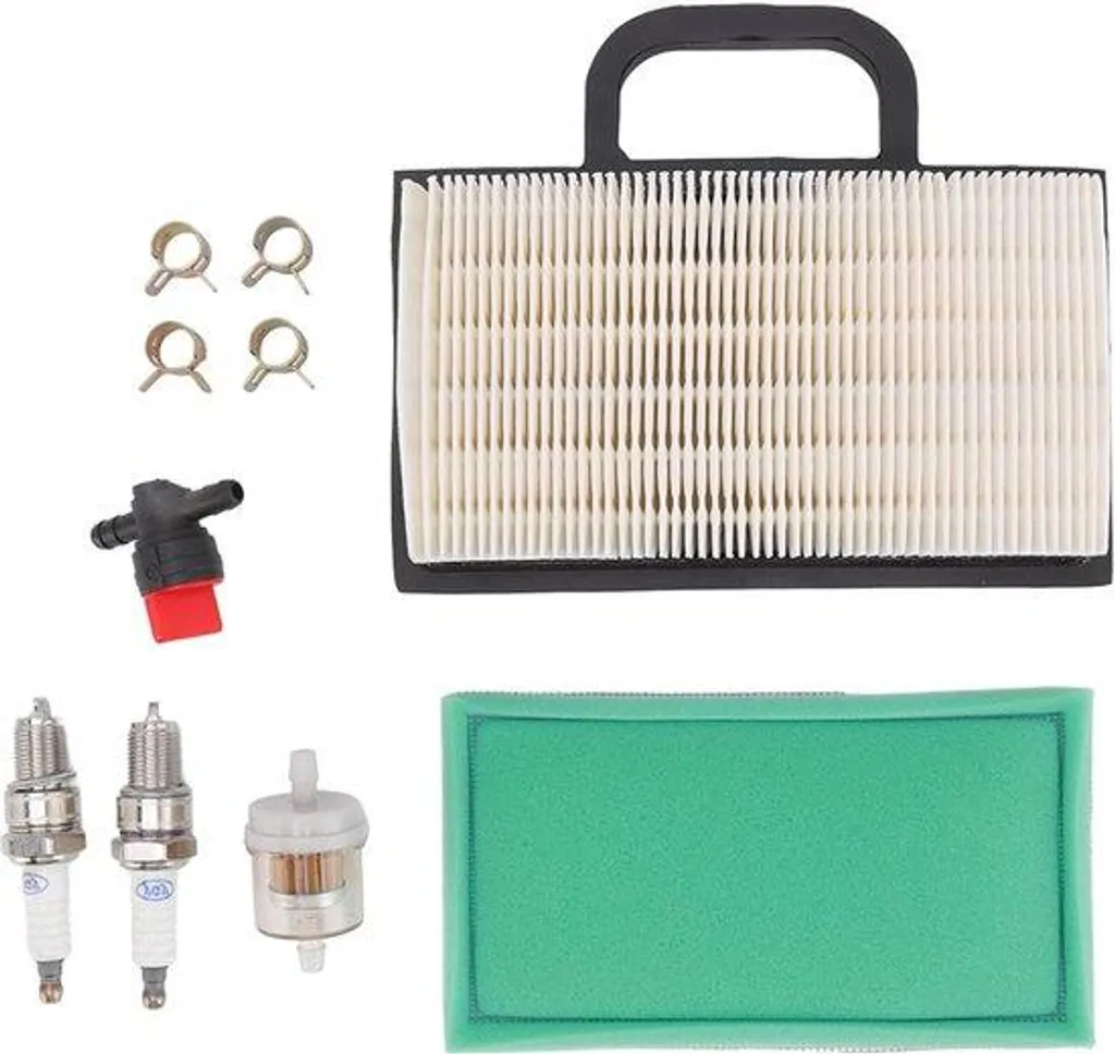 Révision Tondeuse : Filtre à Air et Bougie pour Démarrage Facile 12V