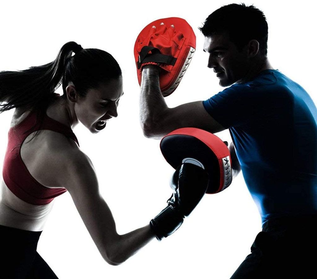 Hochwertig und Farbe Doppel Taekwondo Handpratzen Boxtraining Pratzen 