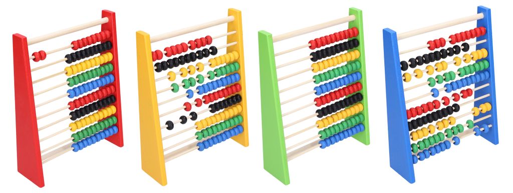 Kugelzähler aus Holz für jüngste Schulkinder, zum Rechnen Produktbild 