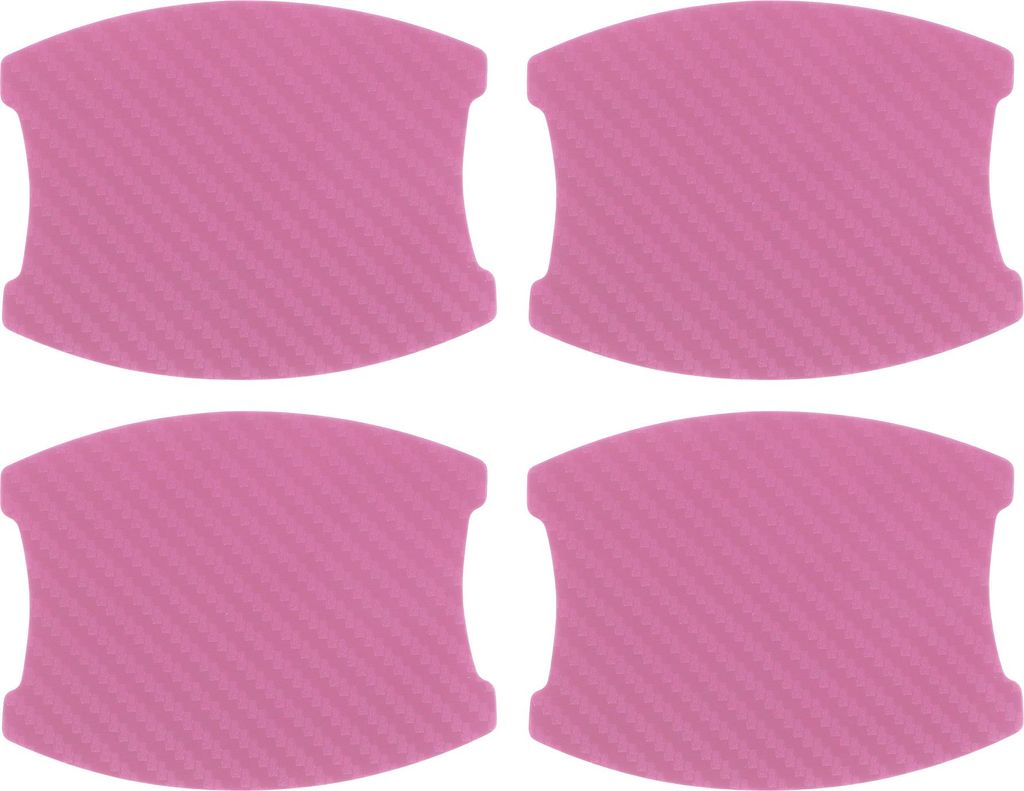 3D Autotürgriff Kratzschutz, 68x85mm Autotürgriff Schutzfolie Pink, 4 Stück