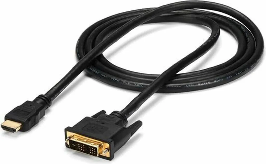 Adaptateur HDMI vers DVI Startech HDMIDVIMM6 Noir - Câble Vidéo 1.8m
