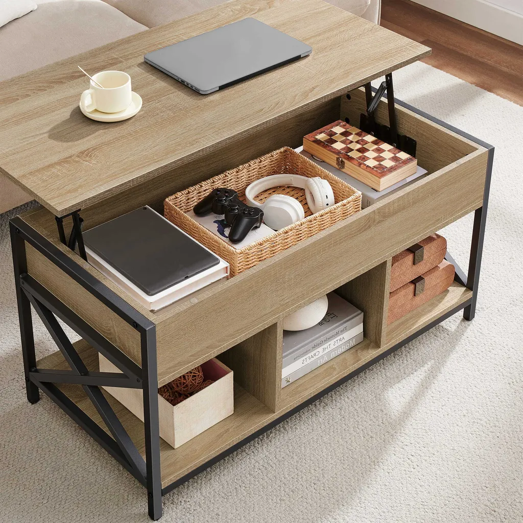 Table basse de salon chêne clair Valora pour une ambiance chaleureuse