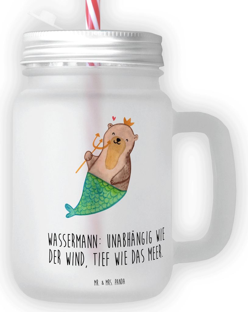 Mr. & Mrs. Panda Cocktailglas Wassermann Astrologie - Produktbild 