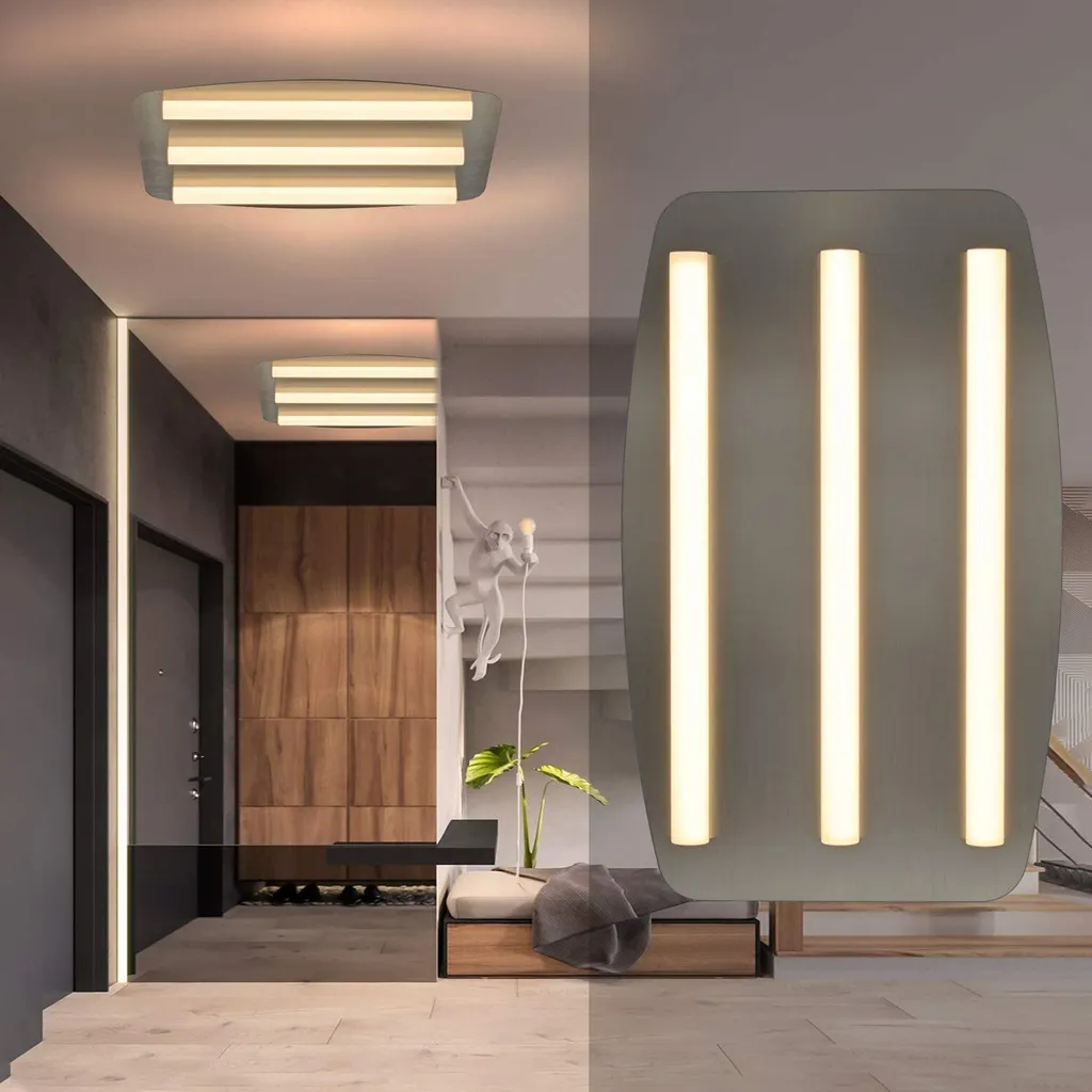 Plafonnier cuisine LED éclairage blanc chaud lampe de chambre 3000K