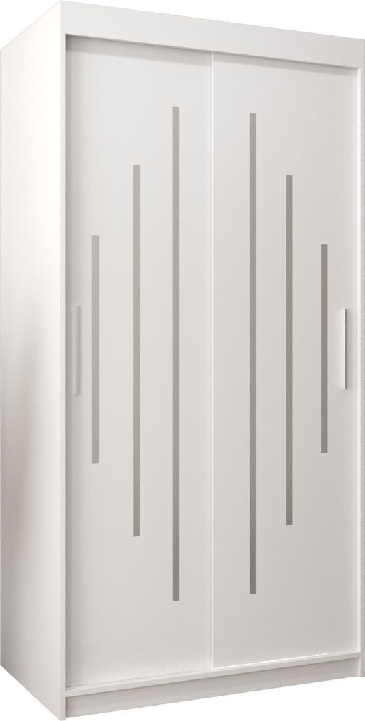 Kleiderschrank, Schiebetürenschrank Schlafzimmer, Schrank YORK 100 cm