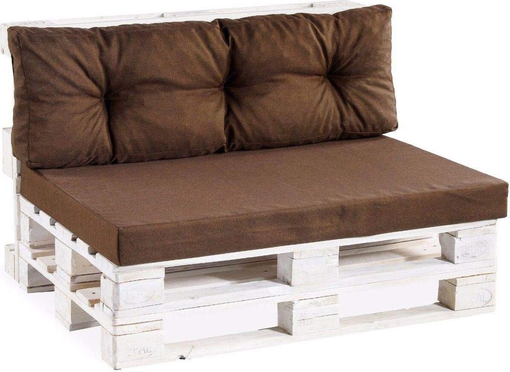 Palettenkissen Palettenauflagen PPF (Set 120x80+120x40, Braun)