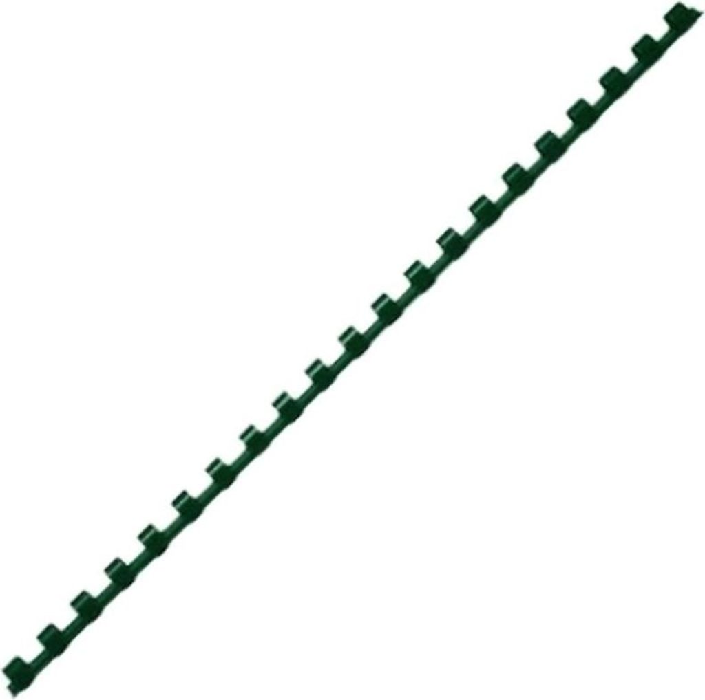 Hřbet plastový 6 mm, 11-20 listů, zelený, 200 ks Zdjęcie produktu 