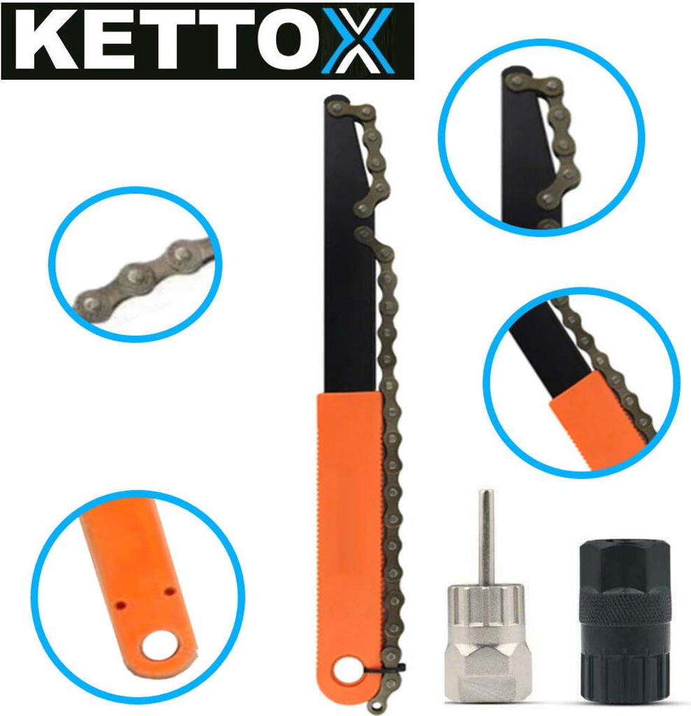 KETTOX Kettenpeitsche Zahnkranz Abzieher Set Schraubkranz Produktbild 6