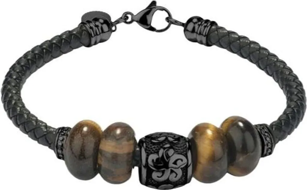Bracelet noir Radiant RH000198 en acier : robustesse et design sobre