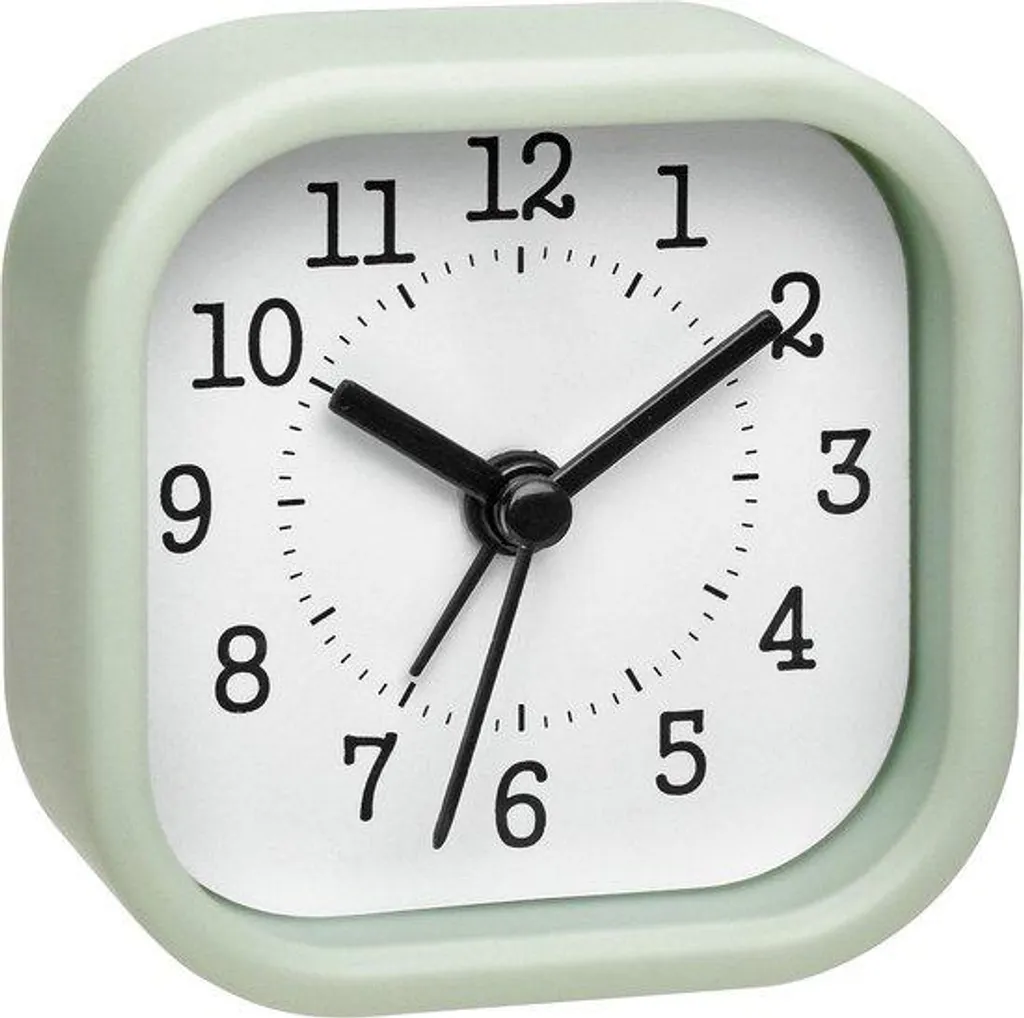 Mini-montre analogique de voyage Vert pastel - Format compact quartz