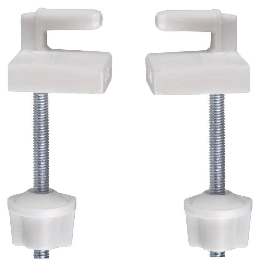 Cornat WC-Sitz-Scharnier mit Befestigung, Kunststoff für Sitze Modern, 1 Stück, weiß, TEC364997