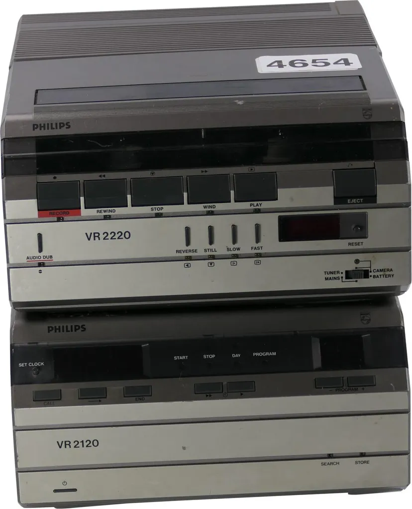 Système VCC Video2000 Philips VR2220 Magnétoscope Portable à Têtes Pro - 2