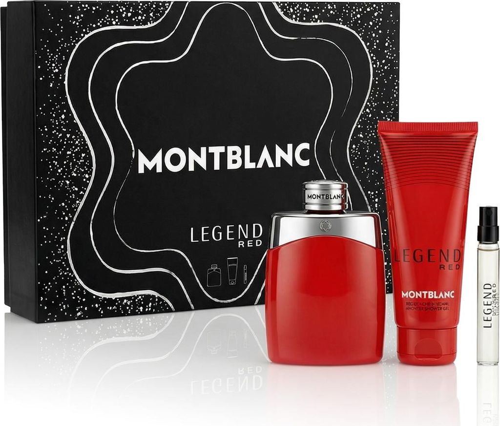 Montblanc Legend Red EDP 100 ml + EDP MINI 7,5 ml + SG für Haut und Haar 100 ml (man)