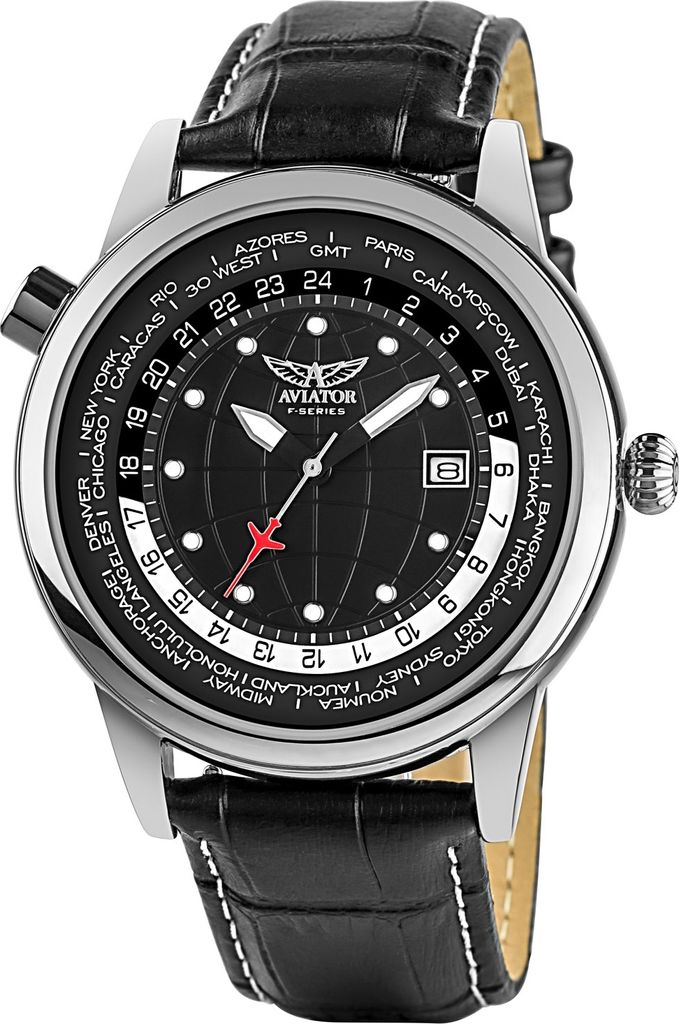 Herrenuhr Aviator AVW6975G354 Schwarz Produktbild 3
