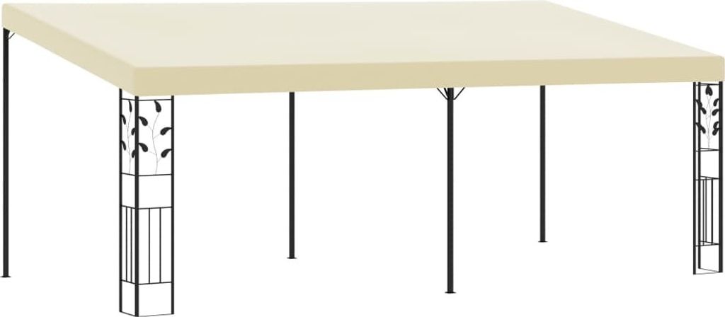 Wand-Pavillon 6x3x2,5 m Cremeweiß