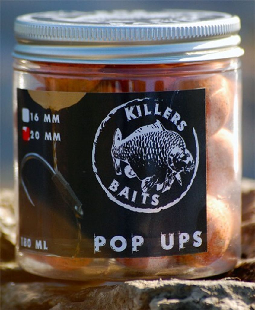 Carp Killers Pop Up Boilies French Water 80g (16mm / 20mm), Durchmesser:16mm