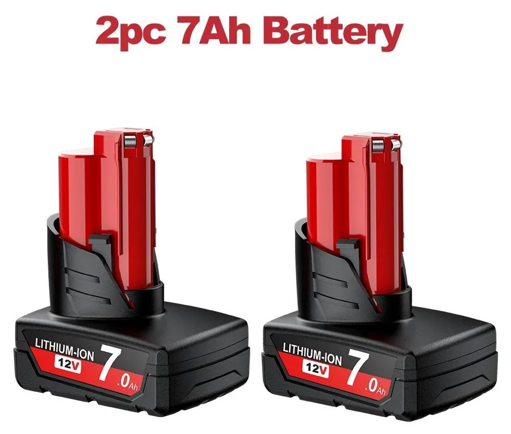 Batterie 12V pour Outils Sans Fil - Lot de 2 Batteries 7.0Ah Format M12