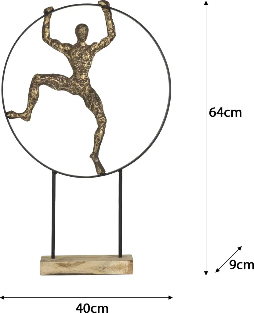 Statue décorative en bois Acrobate Moritz - Décoration salon design