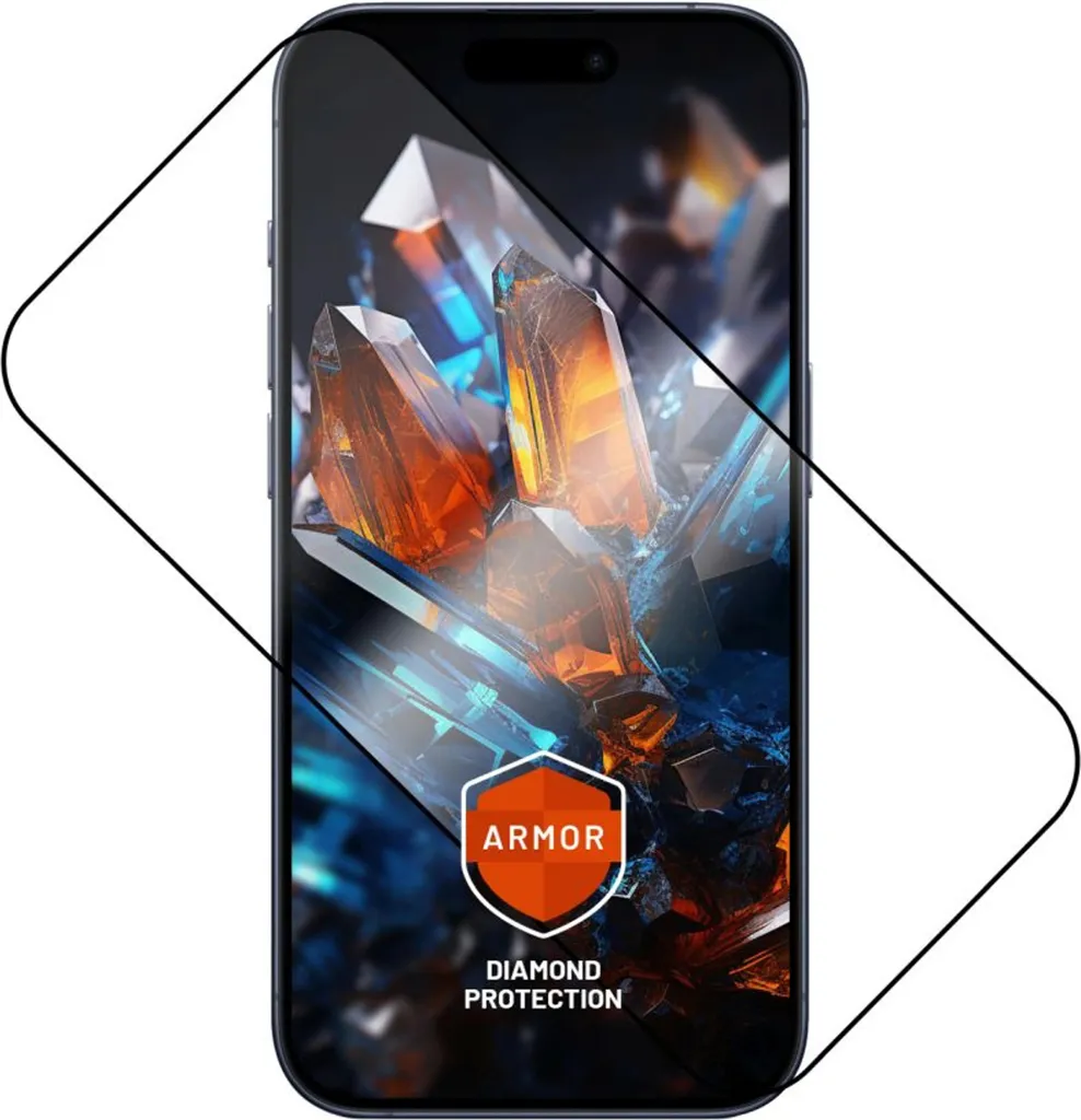 Fini les bulles et reflets : Verre iPhone 17 Pro Max FIXED Armor Noir
