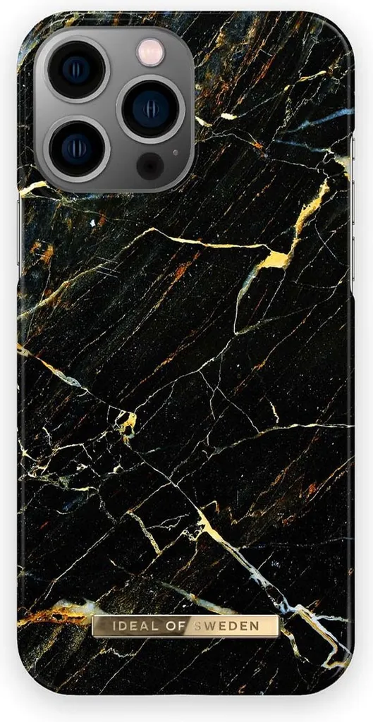Coque iPhone 12 Pro Max Fine et Aimantée iDeal of Sweden Marbre Noir