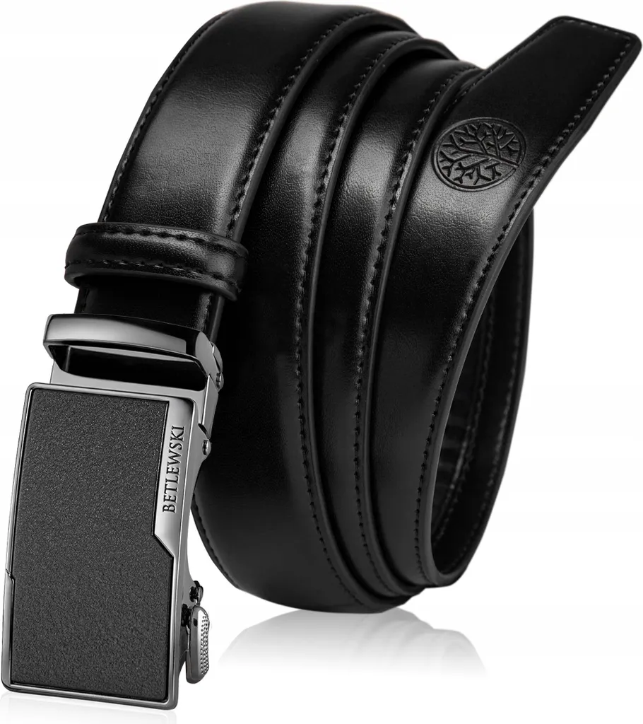Betlewski C30-PR: La Cintura in Cuoio Nero 125cm che Racconta una Storia