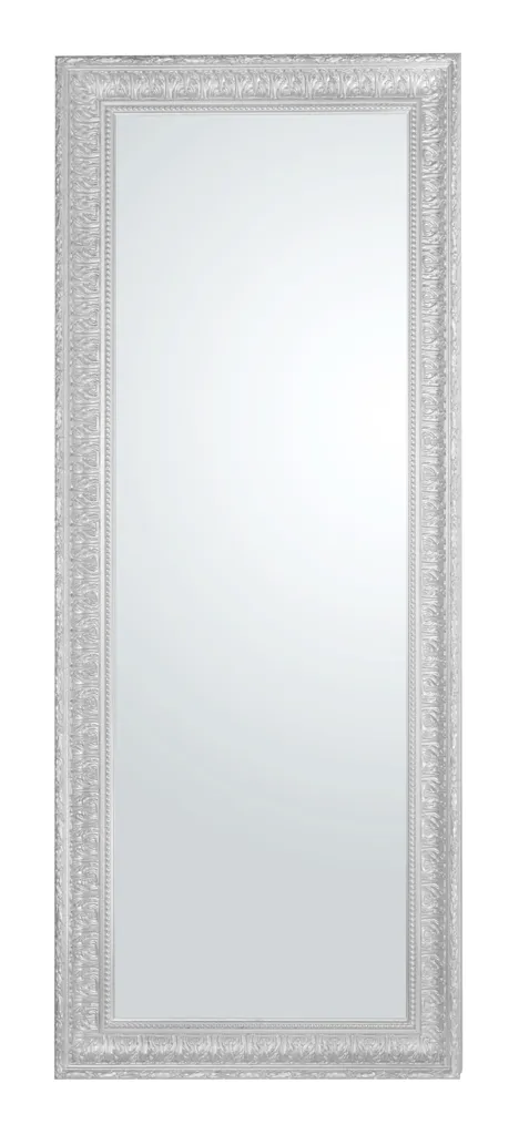 Miroir argenté cadre bois artisanal 67x167 cm MO.WA finition luxe Italie